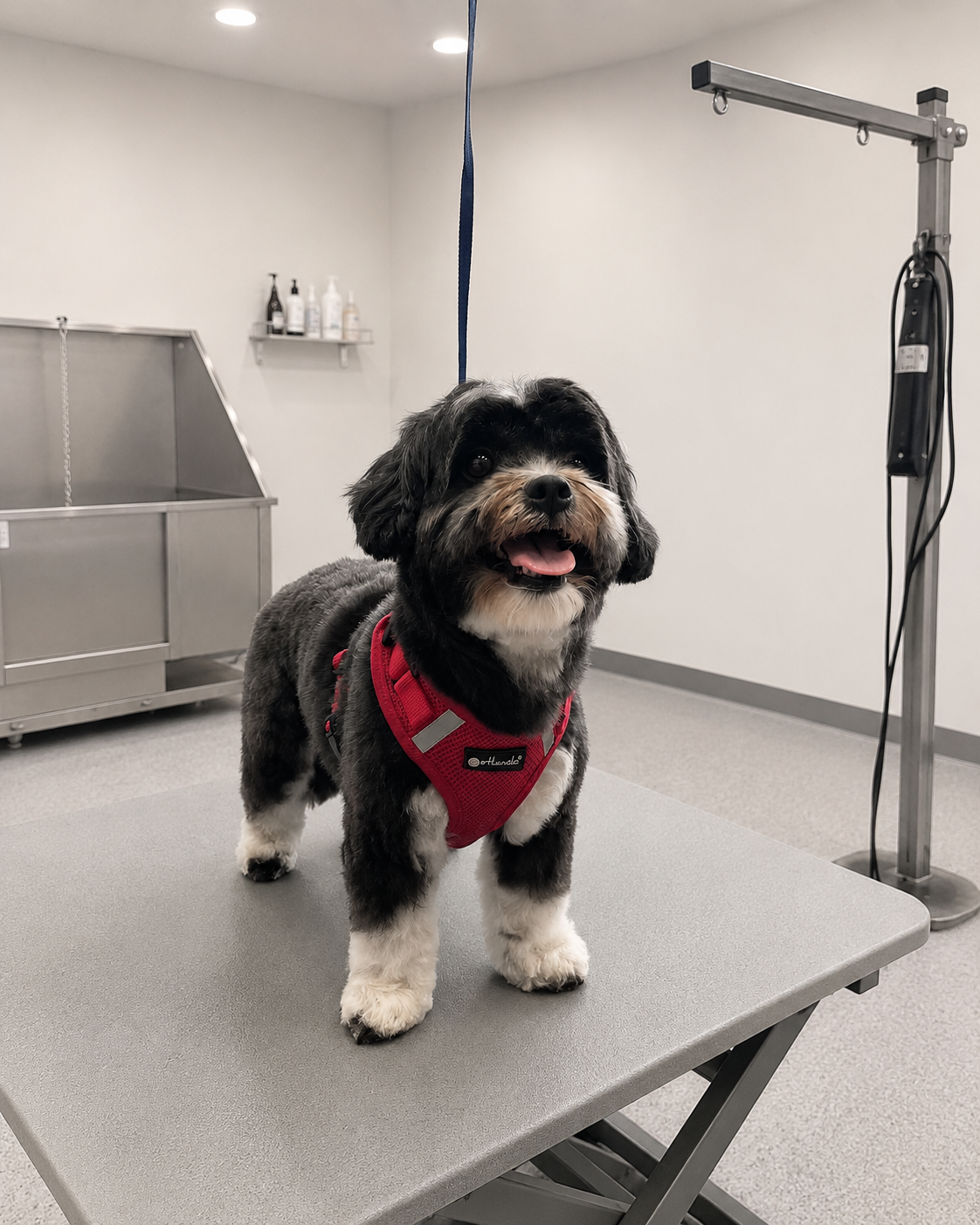 Hond in de trimsalon 2