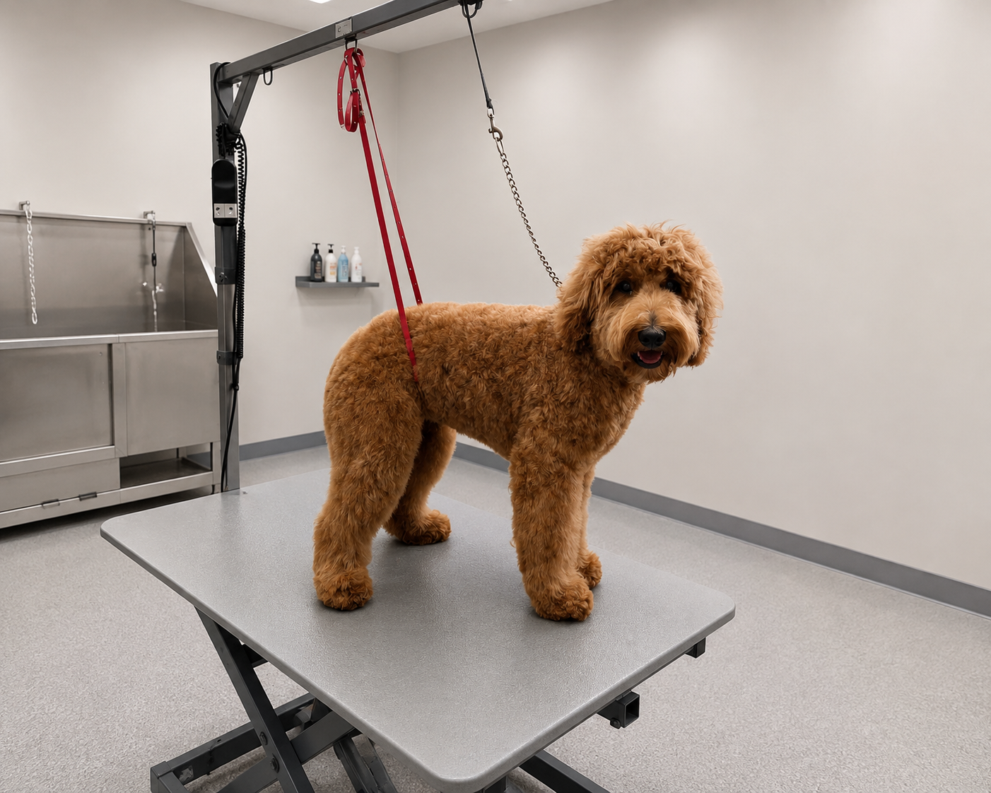 Hond in de trimsalon 4