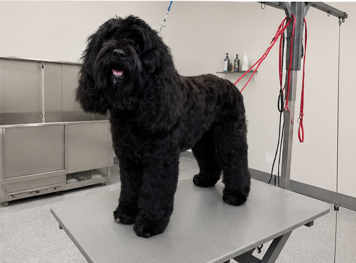 Hond in de trimsalon 5
